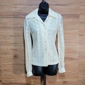 Elinor gay original button down lace blouse